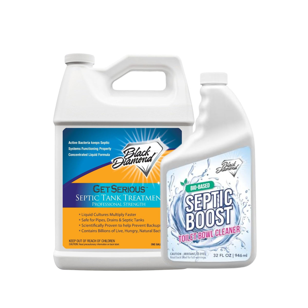 GET SERIOUS Septic Tank Treatment Gallon + Septic Boost Quart