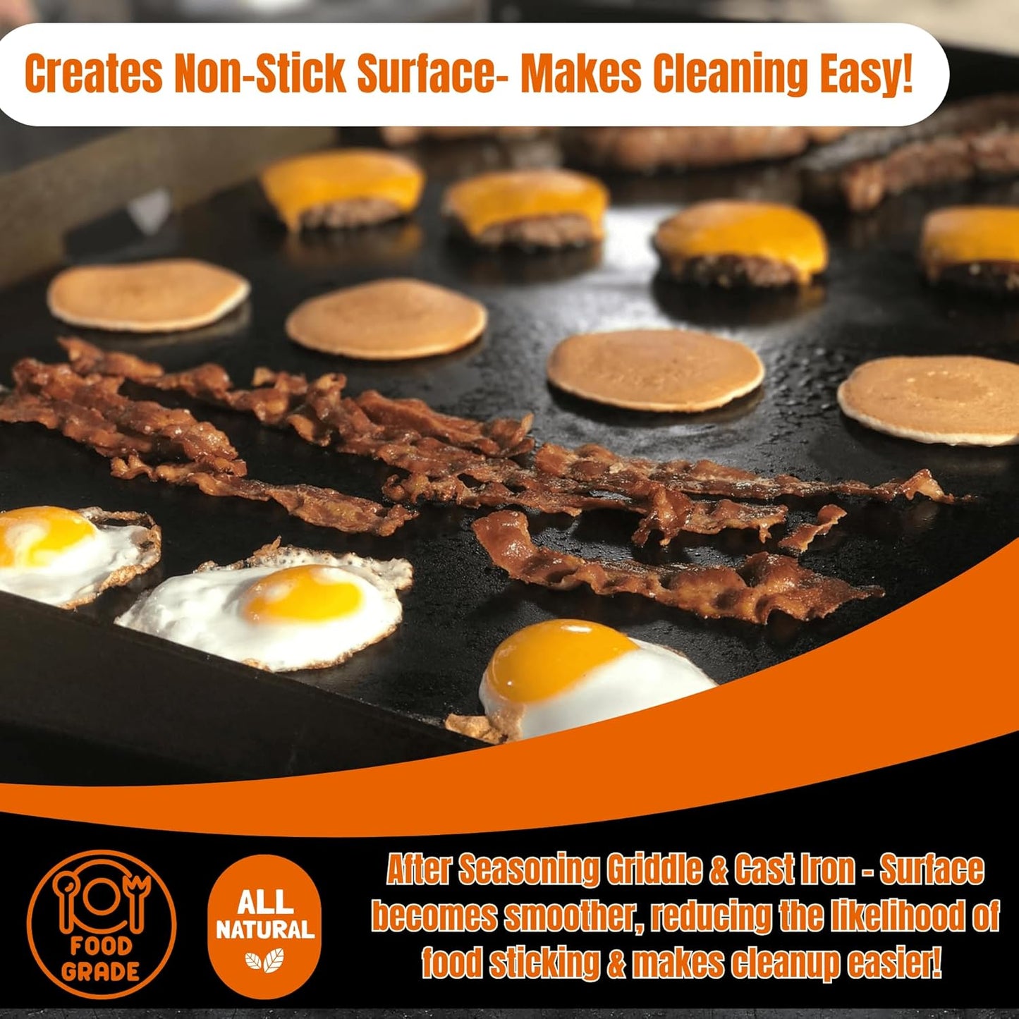 Black Diamond Stoneworks Griddle Seasoning & Cast Iron Conditioner (8 oz) – Premium Oil & Wax Blend for Skillets, Griddles, Dutch Ovens & Flat Top Grills – Non-Stick Protection & Rust Prevention