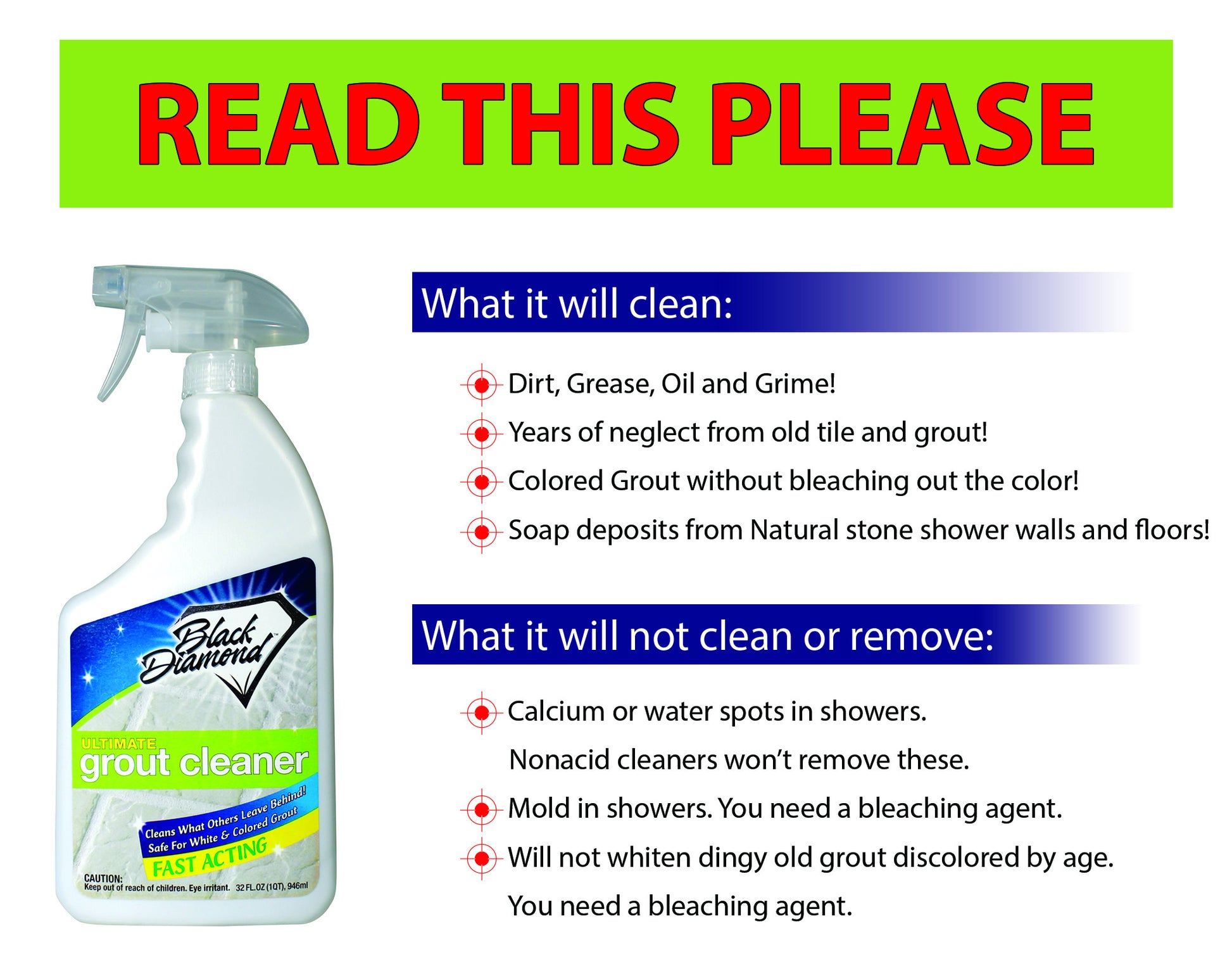 Ultimate grout cleaner