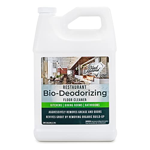 Black Diamond Stoneworks Restaurant Bio-Deodorizing Floor Cleaner Heavy Duty Commercial Concentrated Enzyme Degreaser and Odor Eliminator for Use in