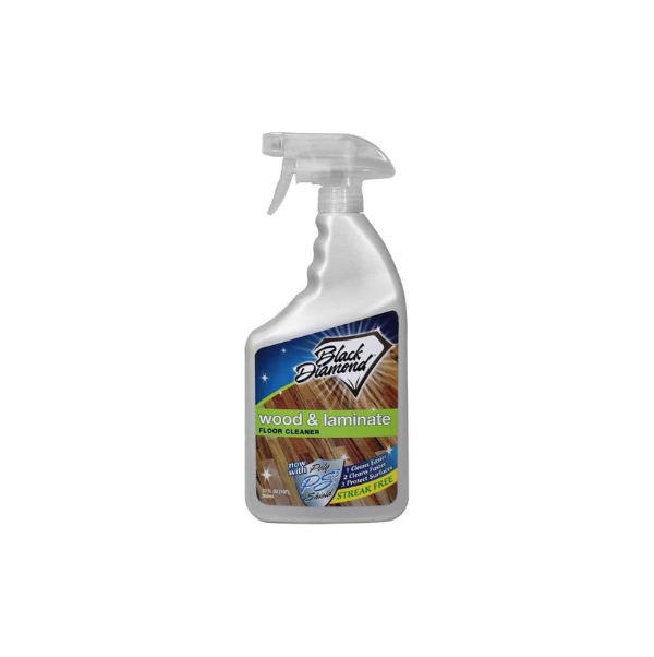 WOOD AND LAMINATE FLOOR CLEANER: For Hardwood, Real, Natural & Engineered  Flooring –Biodegradable Safe for Cleaning All Floors. Black Diamond  Stoneworks (1-Gallon) 