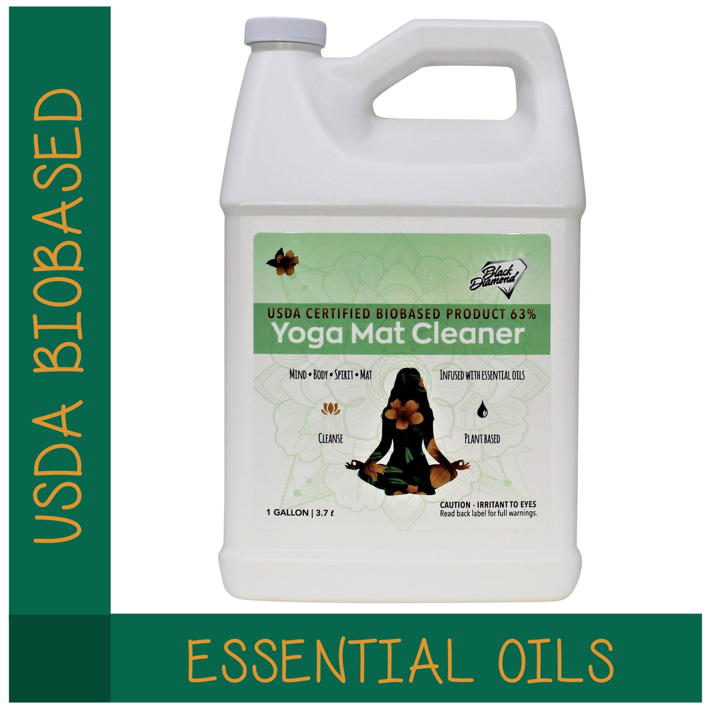 yoga mat spray cleaner USDA certified bio-based