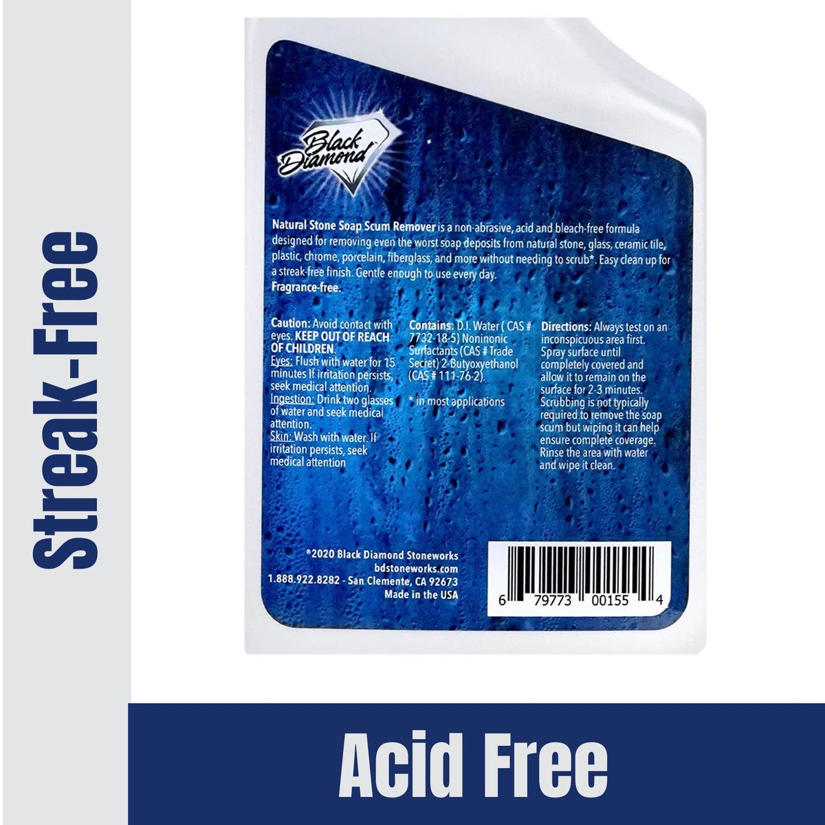 Natural Stone Soap Scum Remover and Shower Sealer 2-Quarts