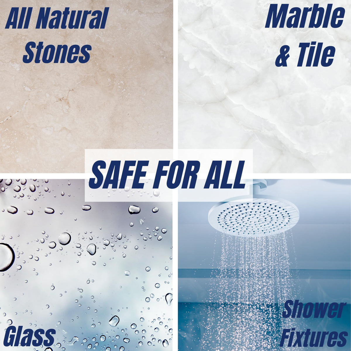 Natural Stone Soap Scum Remover and Shower Sealer 2-Quarts