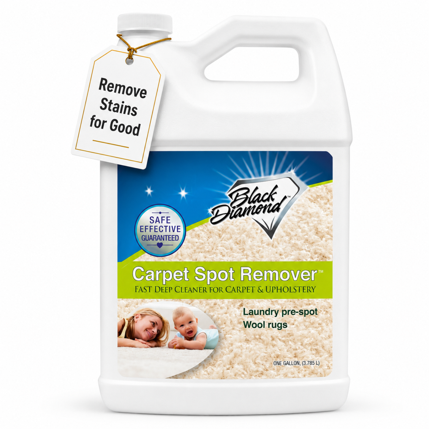 Black Diamond Stoneworks Carpet Spot Remover – Carpet & Upholstery Cleaner for Rugs, Couches, Car Seats & Fabric Surfaces – Removes Dirt, Pet Messes, Coffee & Wine Stains