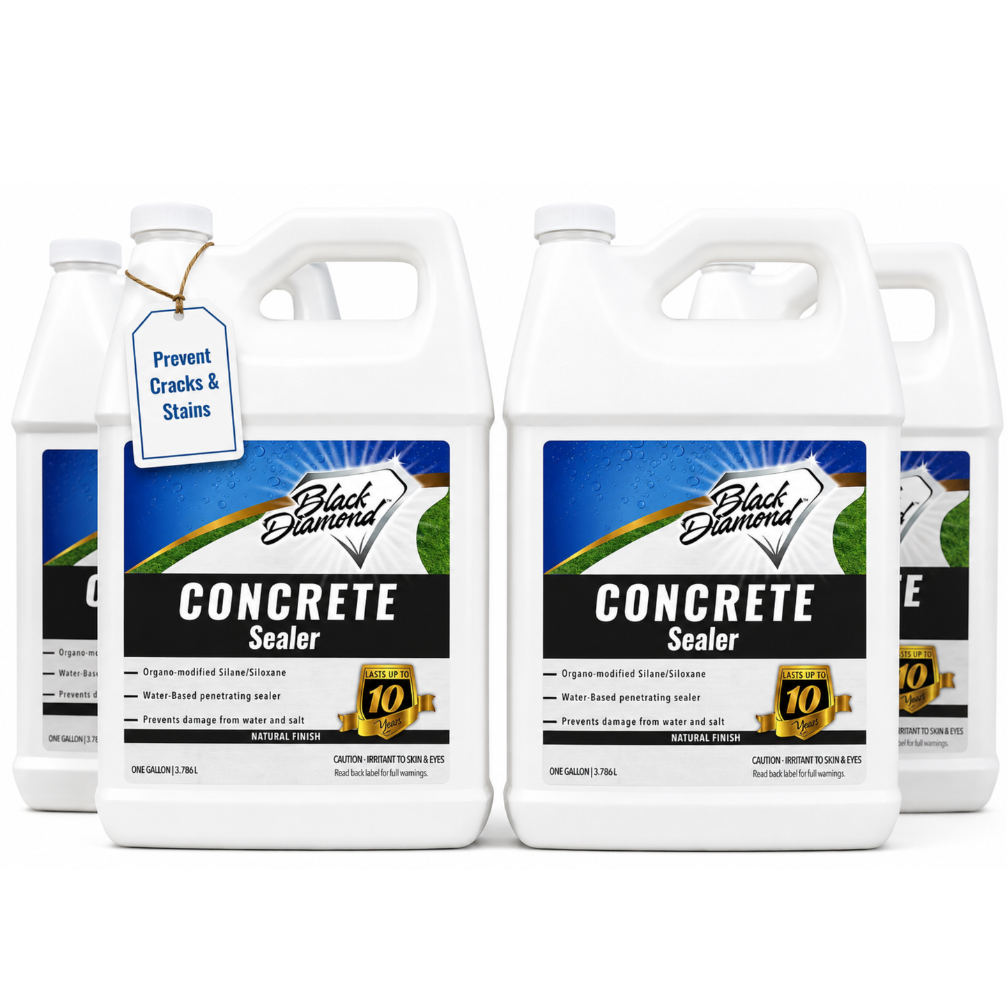 Concrete Sealer Clear Penetrating Waterproofing Spray, The Best Sealant to Seal Your Driveway, Cement Patio Pavers, Brick, Stone Or Any Outdoor Hard Surface.