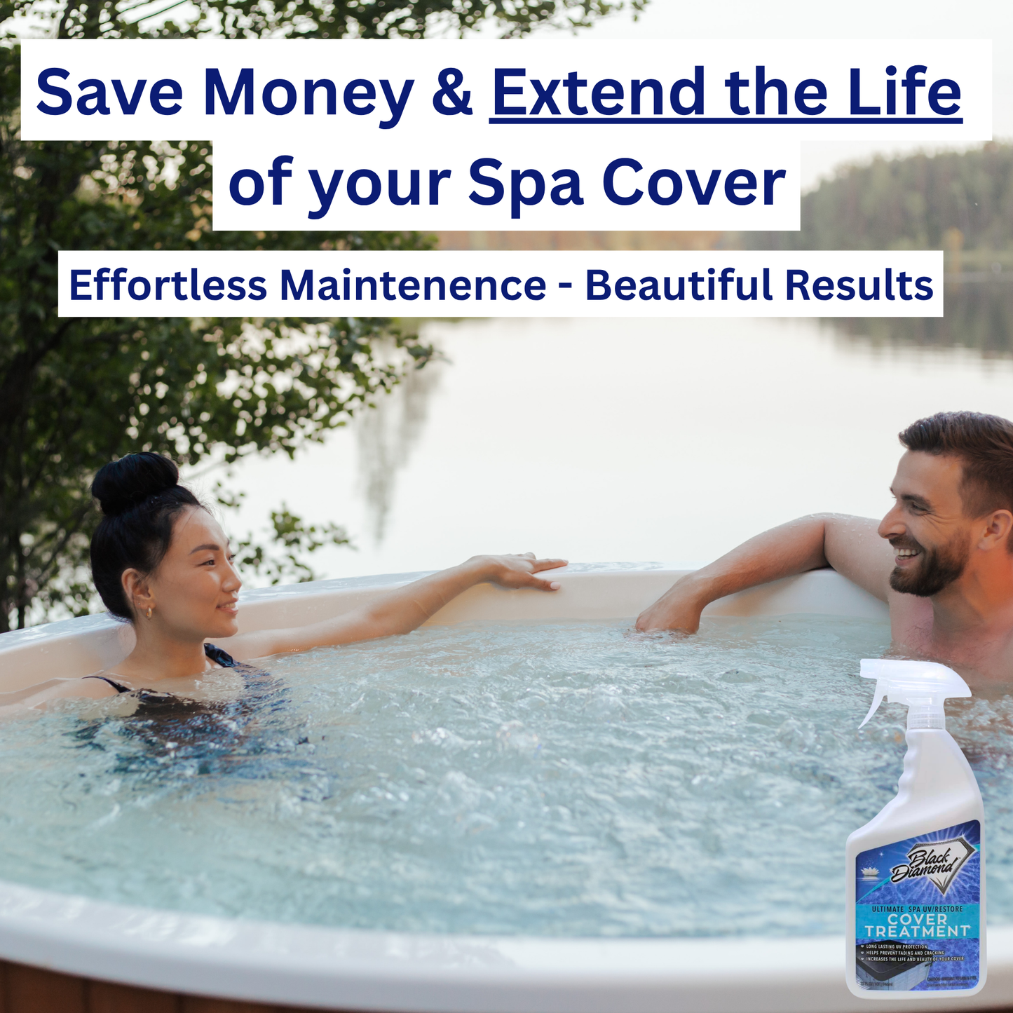 Ultimate UV/Restore Spa & Hot Tub Cover Cleaner and Protectant Treatment. Conditioner for Vinyl Cover Conditioner Spray Restores Your Cover to Look New. Simply Easy to Use