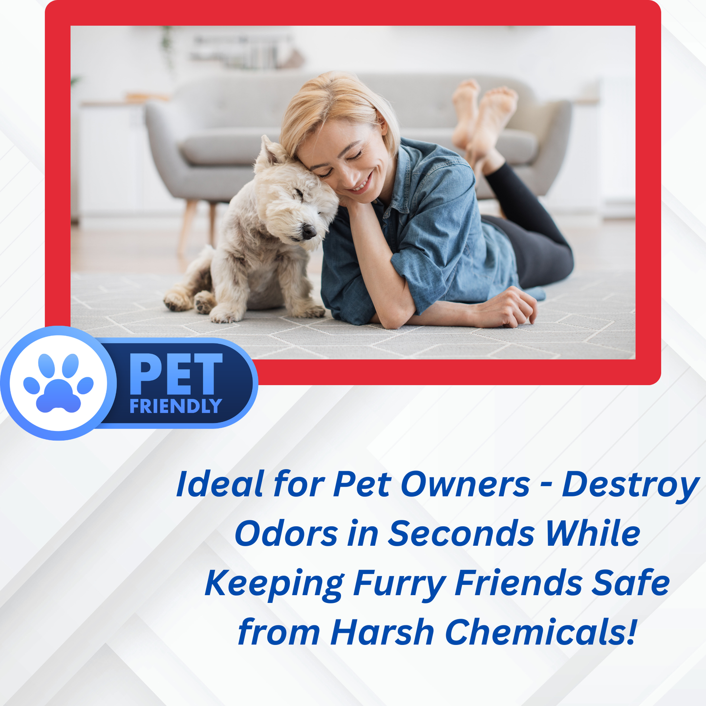 Multi-purpose Enzyme cleaner safe for use around pets and great at destroying pet messes and destroying odor