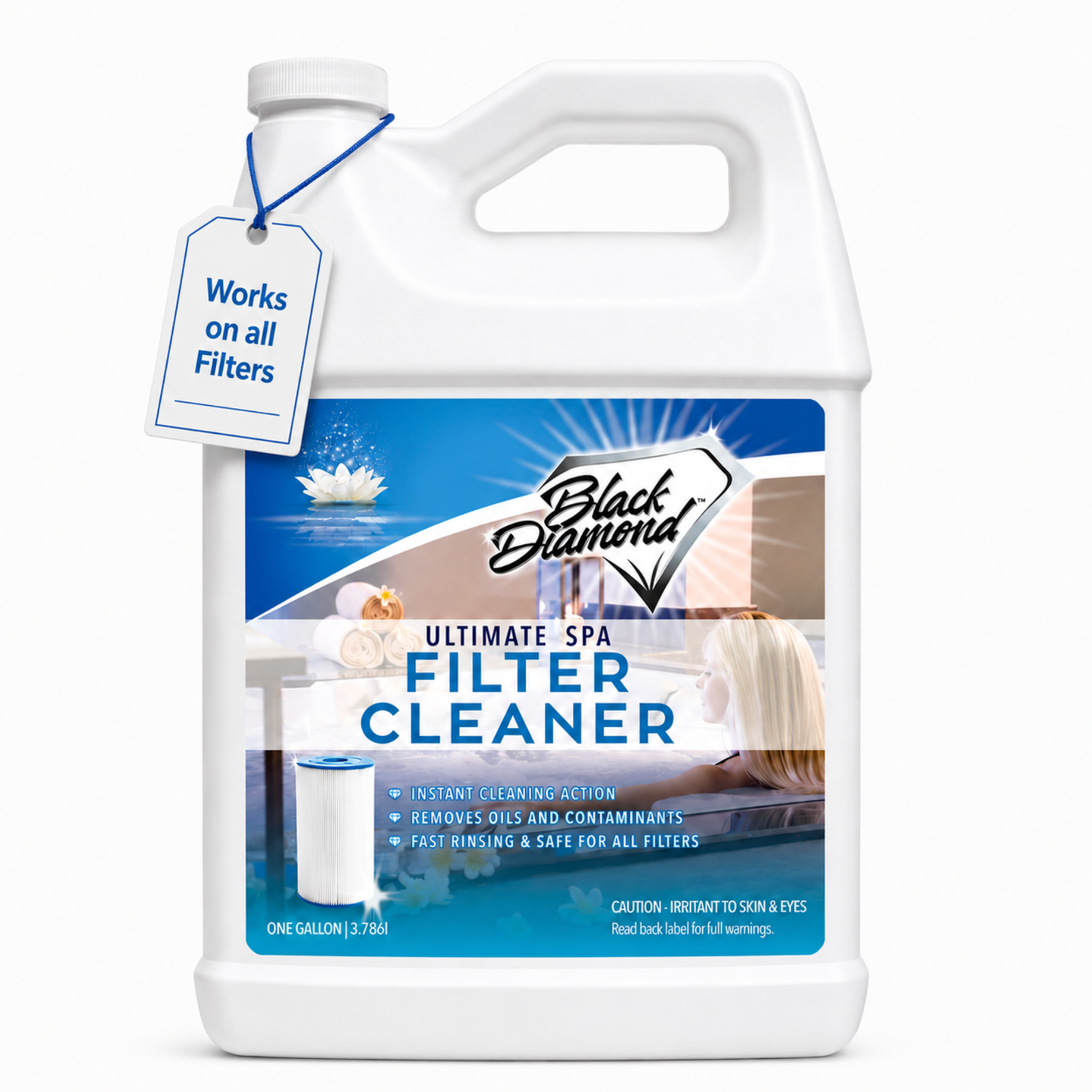 Ultimate Spa & Pool Filter Cleaner Spray, Professional Strength Fast Acting No Soak Hot Tub, Cartridge & Sand Filter Cleaning, Removes Body Oils, Sunscreen, Grease & Organic Build-Up.
