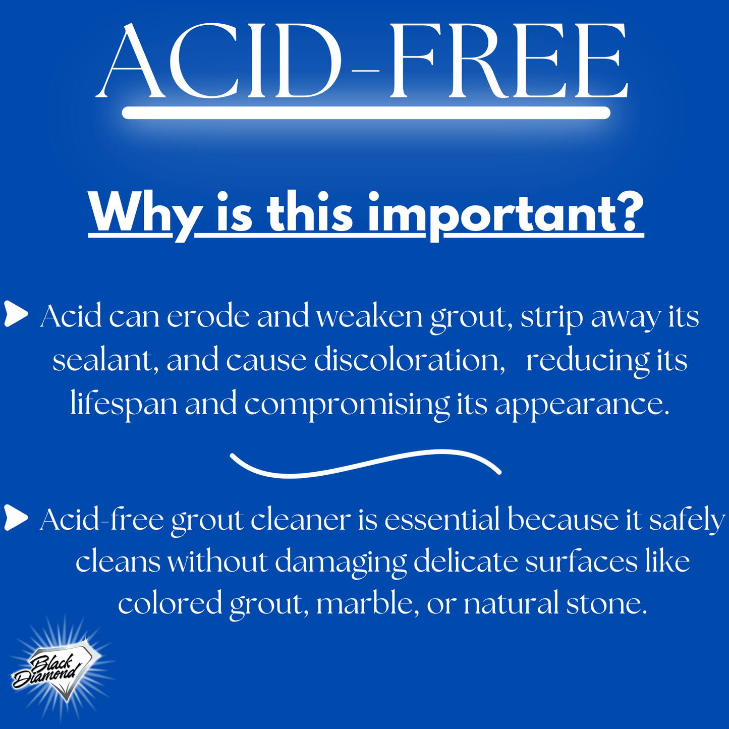 Why your grout cleaner needs to be acid free