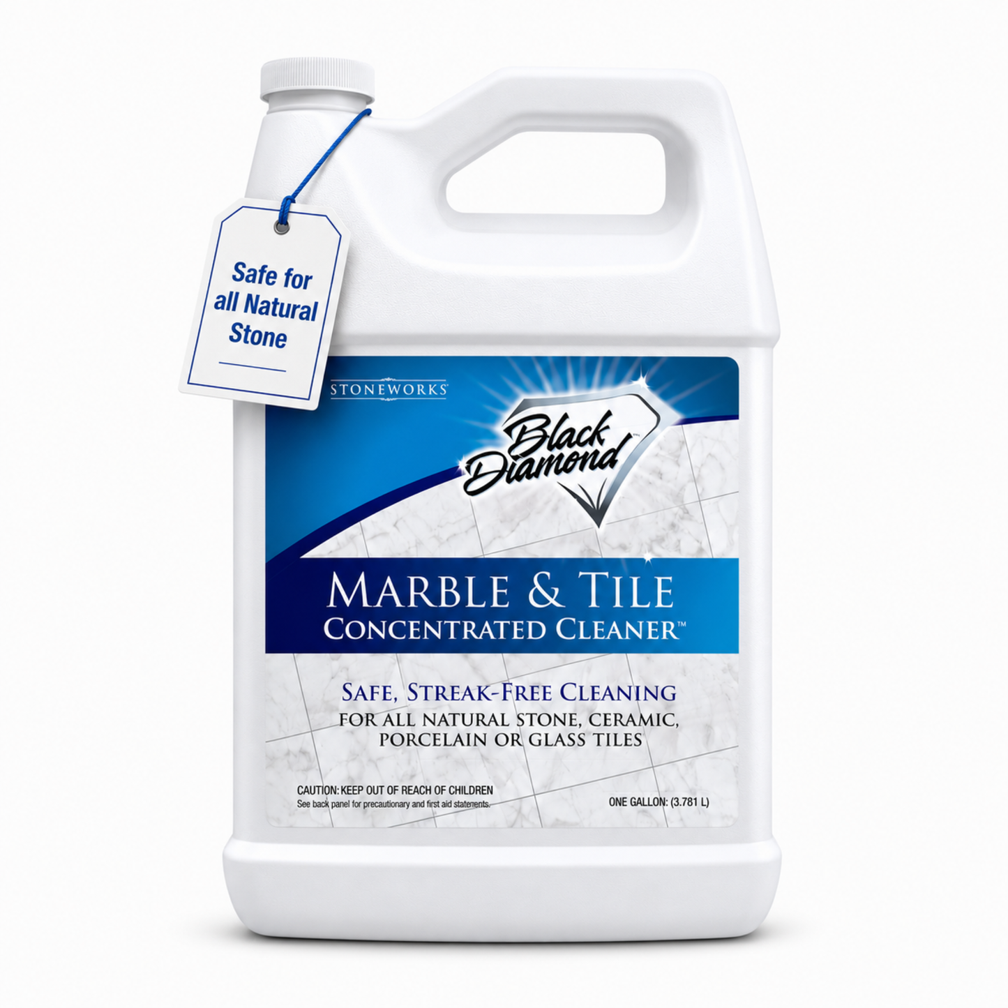 Black Diamond Stoneworks Marble & Tile Floor Cleaner Concentrate, pH Neutral, Streak-Free & No-Rinse Formula for Granite, Travertine, Limestone, Slate, Ceramic & Porcelain Floors