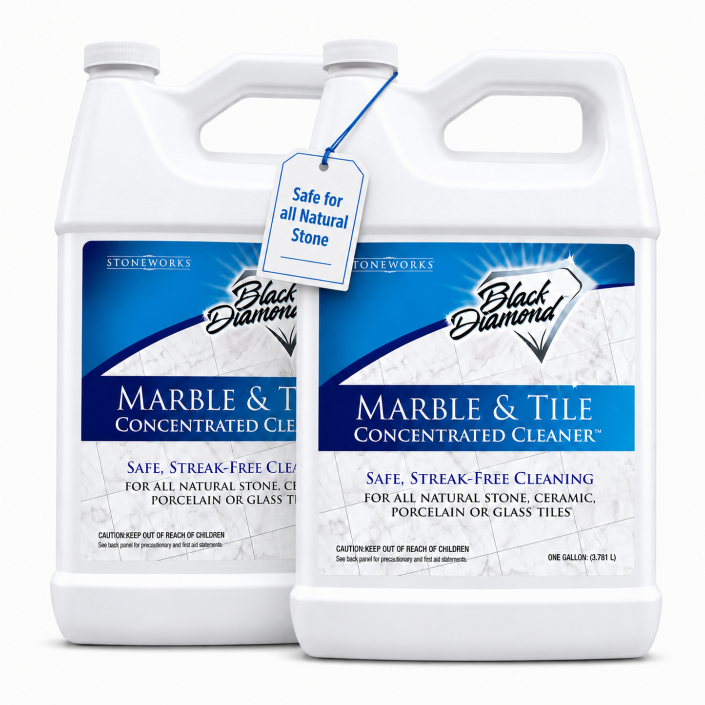 Black Diamond Stoneworks Marble & Tile Floor Cleaner Concentrate, pH Neutral, Streak-Free & No-Rinse Formula for Granite, Travertine, Limestone, Slate, Ceramic & Porcelain Floors