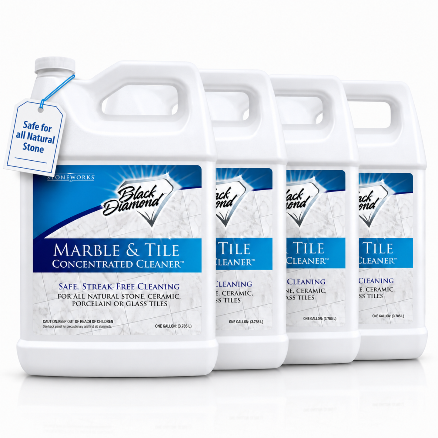 Black Diamond Stoneworks Marble & Tile Floor Cleaner Concentrate, pH Neutral, Streak-Free & No-Rinse Formula for Granite, Travertine, Limestone, Slate, Ceramic & Porcelain Floors