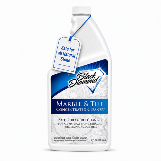 Black Diamond Stoneworks Marble & Tile Floor Cleaner Concentrate, pH Neutral, Streak-Free & No-Rinse Formula for Granite, Travertine, Limestone, Slate, Ceramic & Porcelain Floors