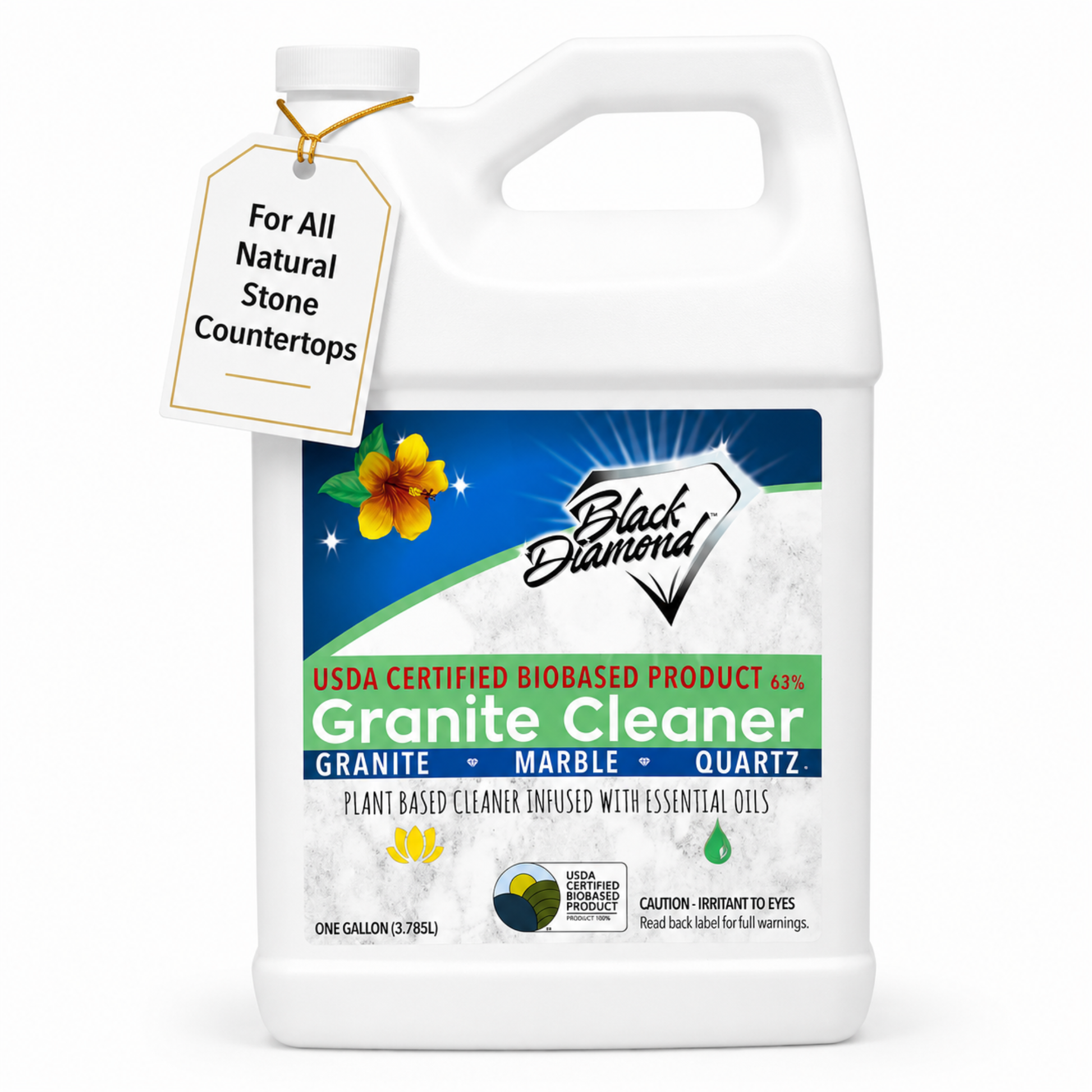 Black Diamond Granite Cleaner bottle on a white background