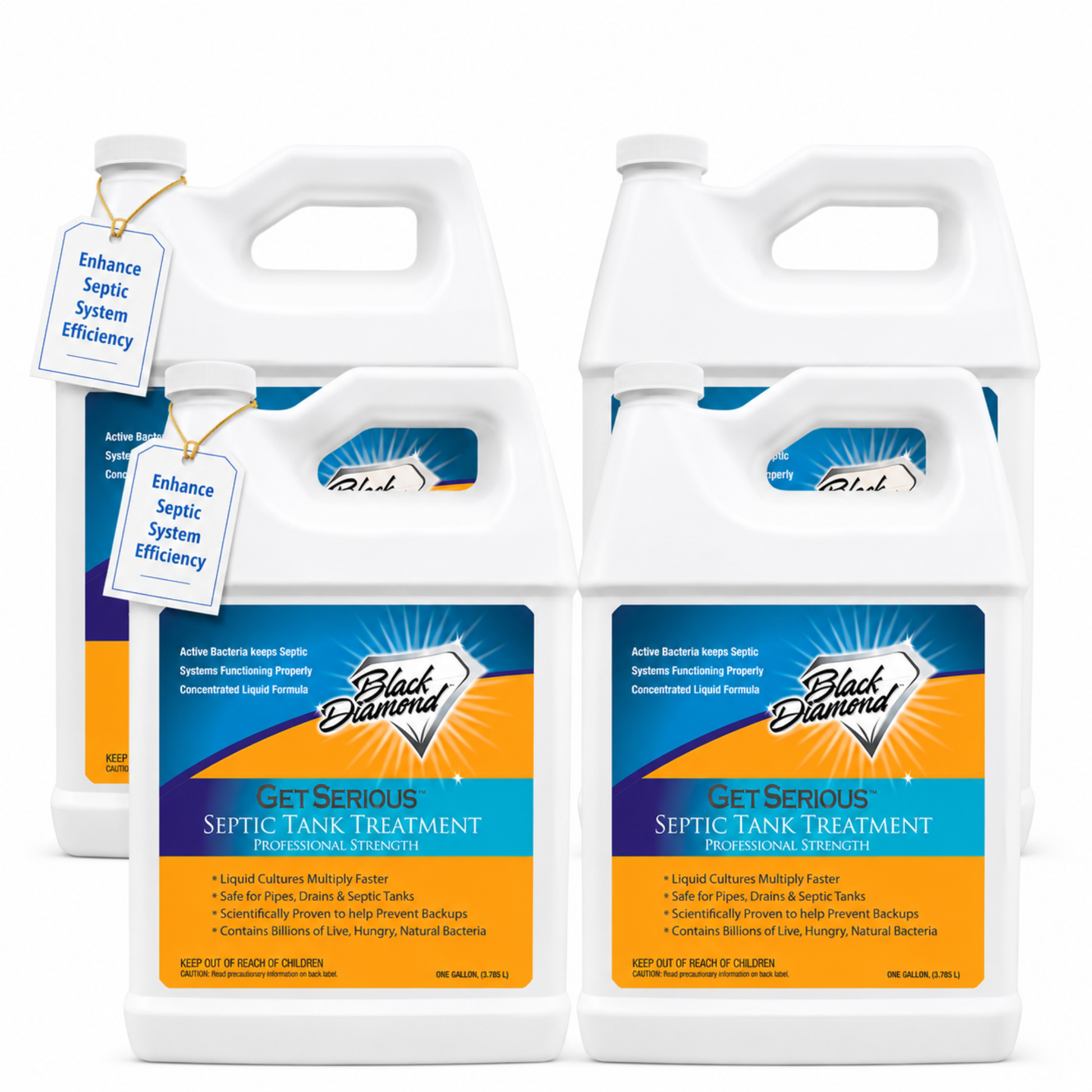 Get Serious Black Diamond Stoneworks Septic Tank Treatment 4 gallon bundle