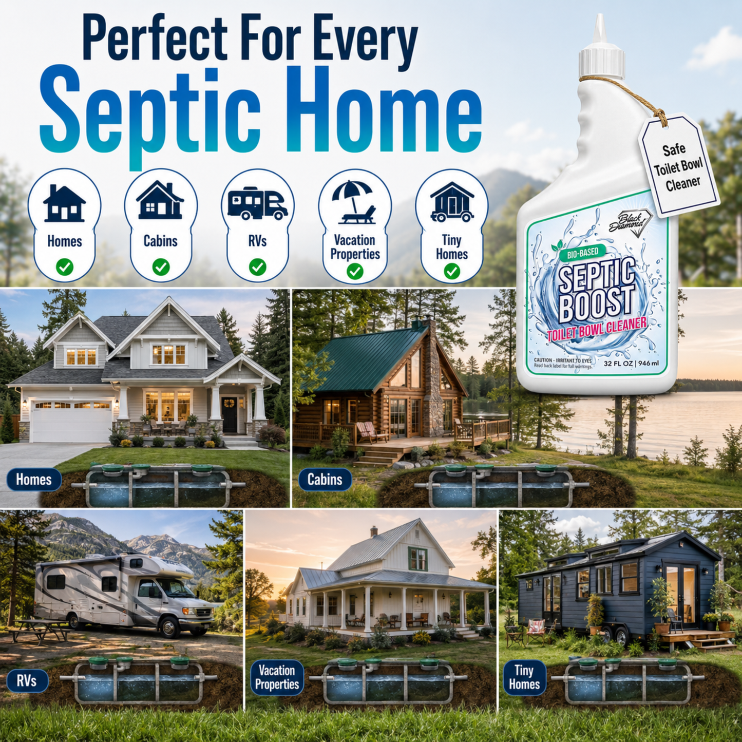 Septic boost is perfect for every septic tank home ad rvs
