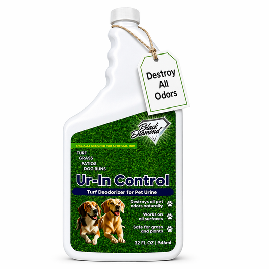 Bottle of Black Diamond Ur-In Control with a tag on a white background