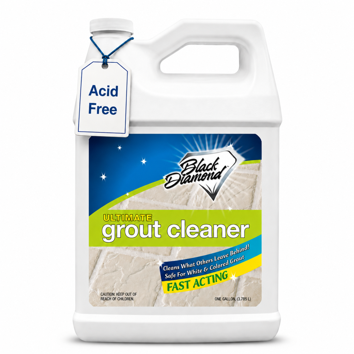Ultimate Grout Cleaner for Tile Floors — Acid-Free Deep Cleaner Removes Grease, Dirt & Soap Scum Without Damaging Grout — Safe for Marble and All Natural Stone