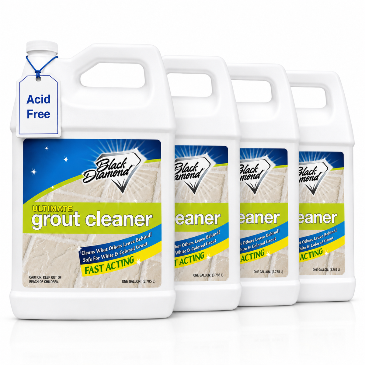 Ultimate Grout Cleaner for Tile Floors — Acid-Free Deep Cleaner Removes Grease, Dirt & Soap Scum Without Damaging Grout — Safe for Marble and All Natural Stone