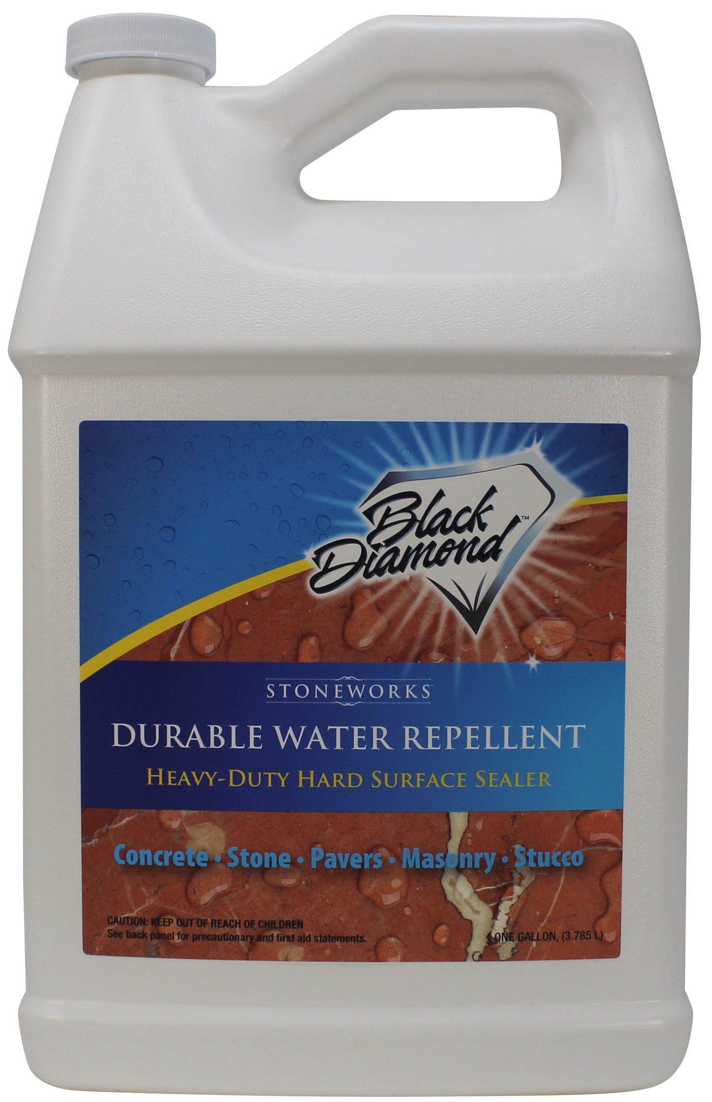 Durable Water Repellent Penetrating Sealer: Concrete Driveways, Brick, Masonry, Pavers. Protects Surface up to 10 Years. Black Diamond Stoneworks.