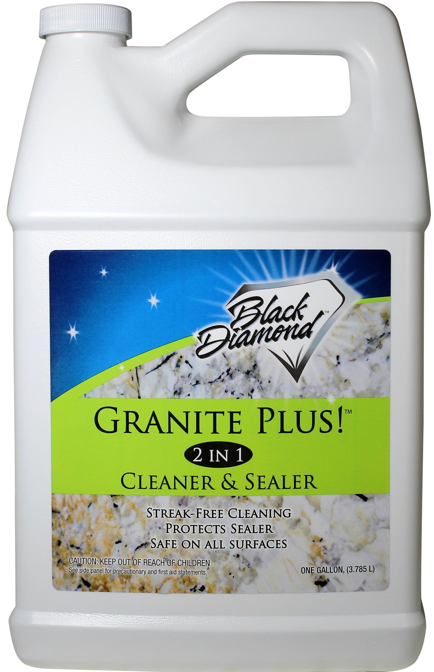 Granite Plus! 2 in 1 Granite Cleaner & Sealer Black Diamond Stoneworks GRANITE PLUS! 2 in 1 Cleaner & Sealer for Granite, Marble, Travertine, Limestone, Ready to Use!