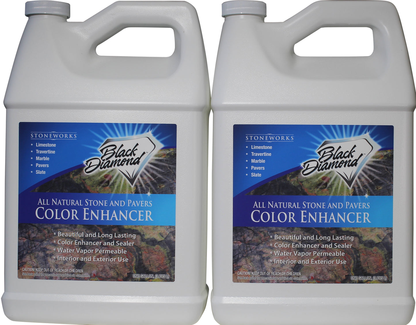 Color Enhancer Sealer for All-Natural Stone and Pavers. Marble, Travertine, Limestone, Granite, Slate, Concrete, Grout, Brick, Block.