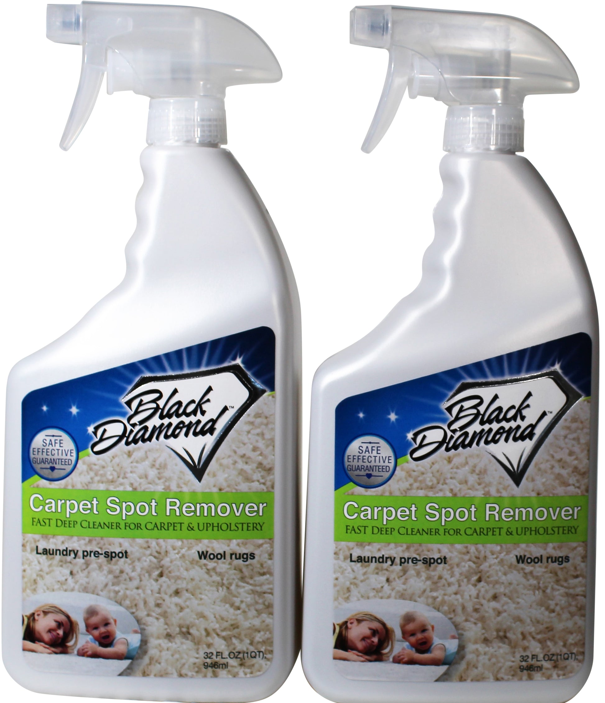  Black Diamond Stoneworks Carpet & Upholstery Cleaner: This Fast  Acting Deep Cleaning Spot & Stain Remover Spray Also Works Great on Rugs,  Couches and Car Seats. (1-Quart) : Health & Household