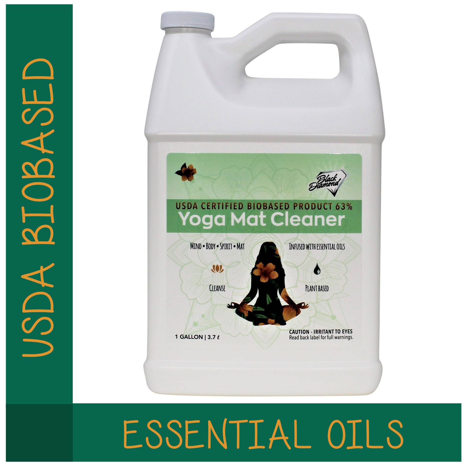 yoga mat spray cleaner USDA certified bio-based