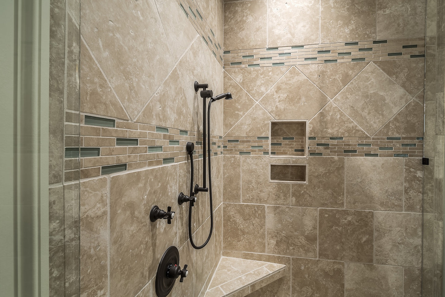 Natural Stone and Grout Penetrating SHOWER SEALER. Protects against Water Damage, Calcium, and Soap Scum.